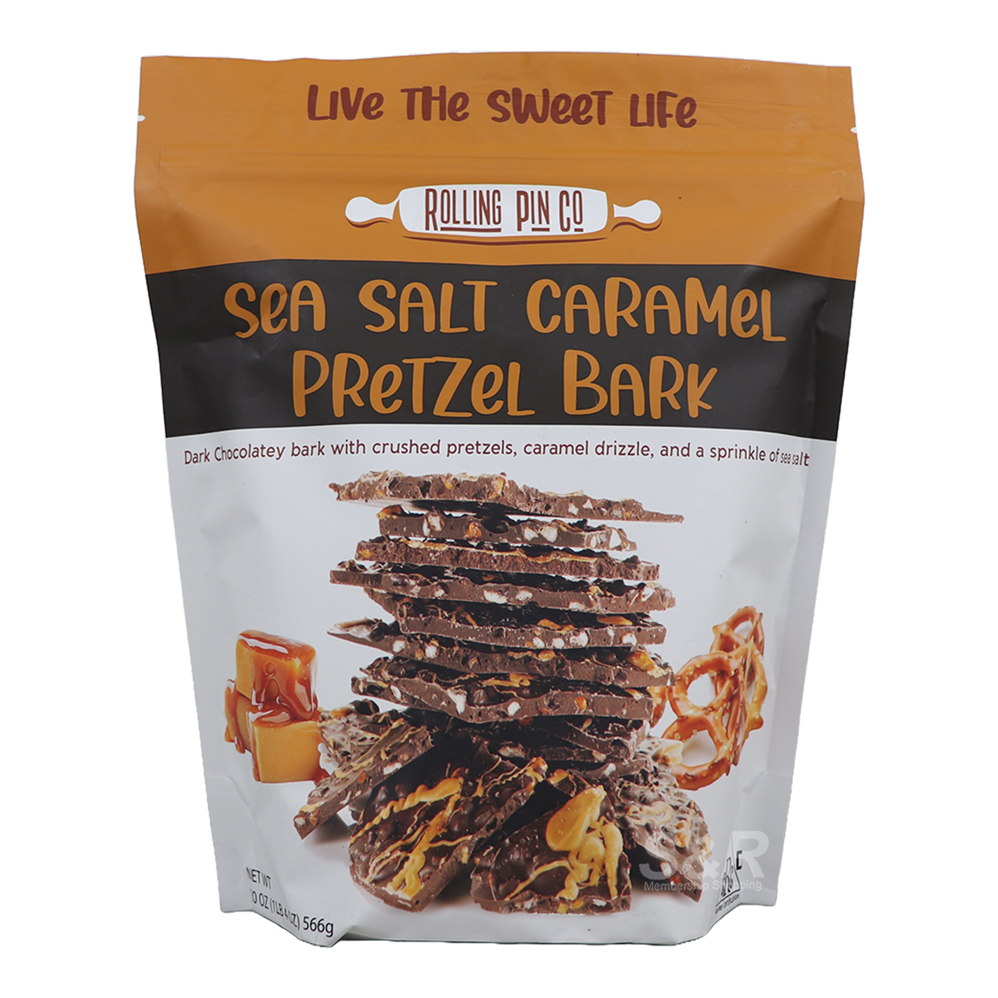 Rolling Pin Co Sea Salt Caramel Pretzel Bark 566g